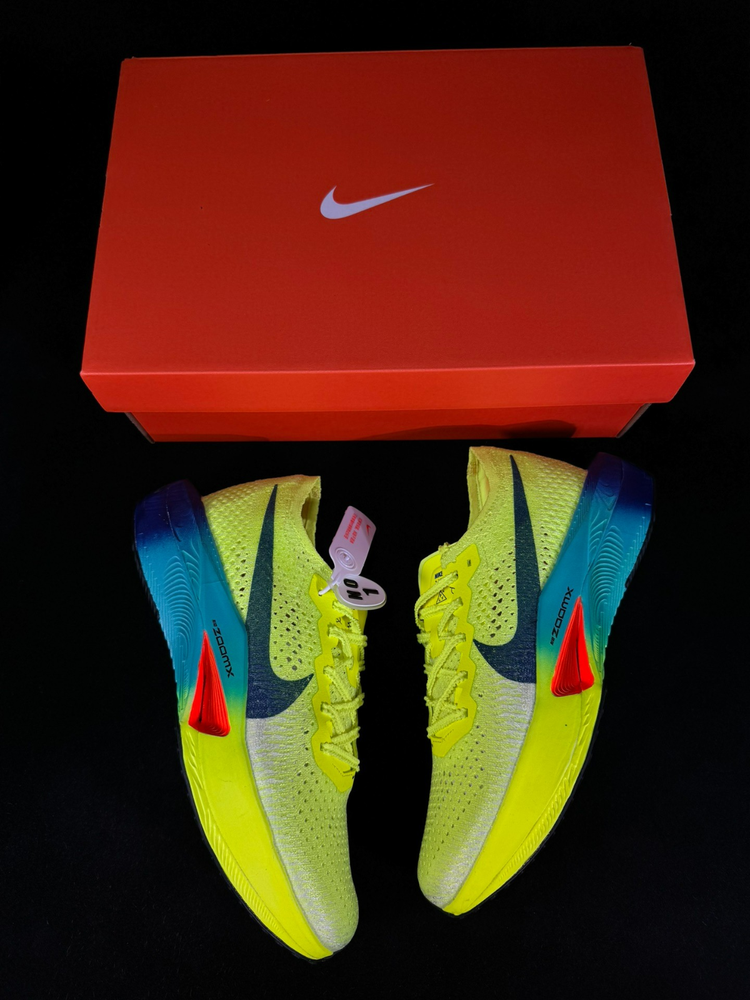 Nike ZoomX Vaporfly Next% 3 Men's Running Shoes in Fluorescent Green with Free Shipping