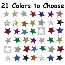 Confetti Star 1/4" - 27 Colors to Choose - 2 Pchs or 1/2 lbs - FREE SHIP