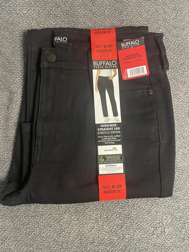Women's Buffalo High-Rise Straight Leg Stretch Denim Jeans
