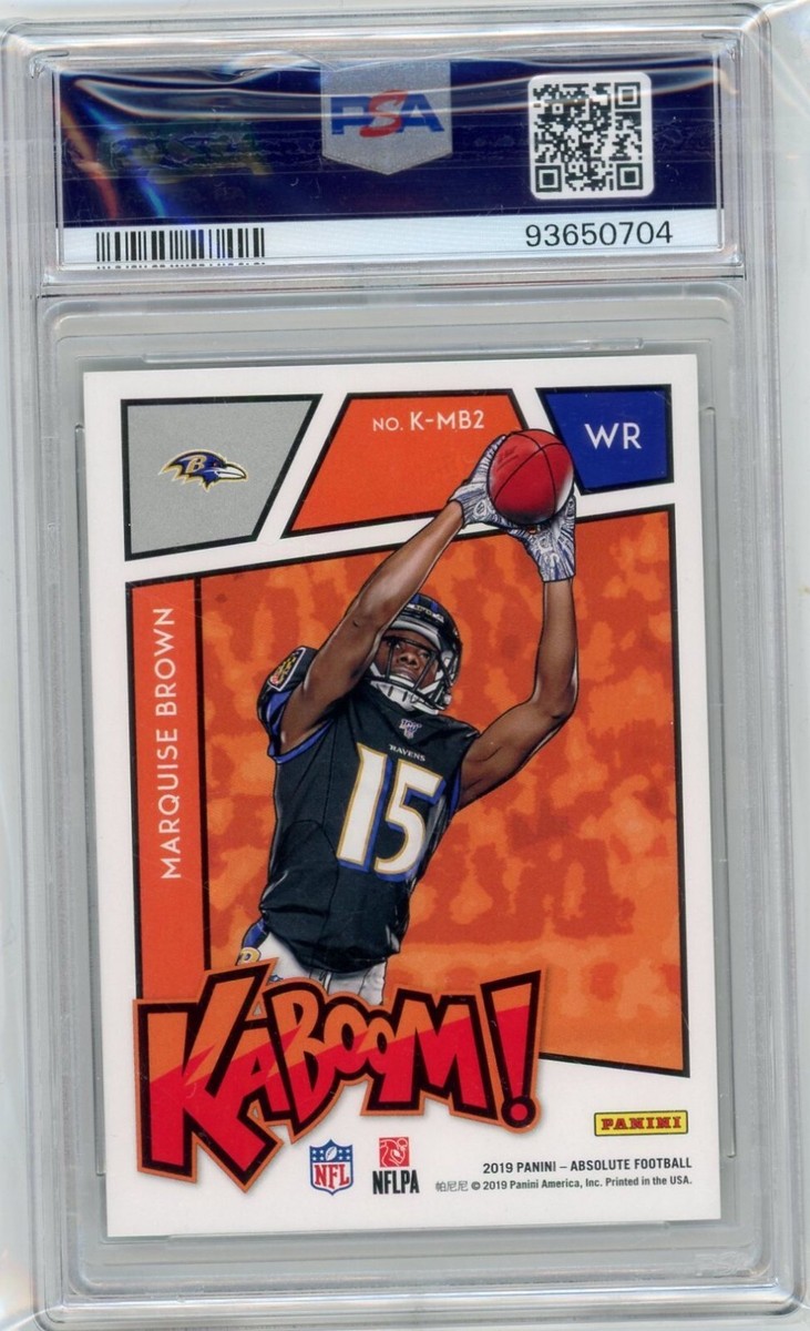 2019 Panini Absolute Football #K-MB2 Marquise Brown Kaboom! Rookie