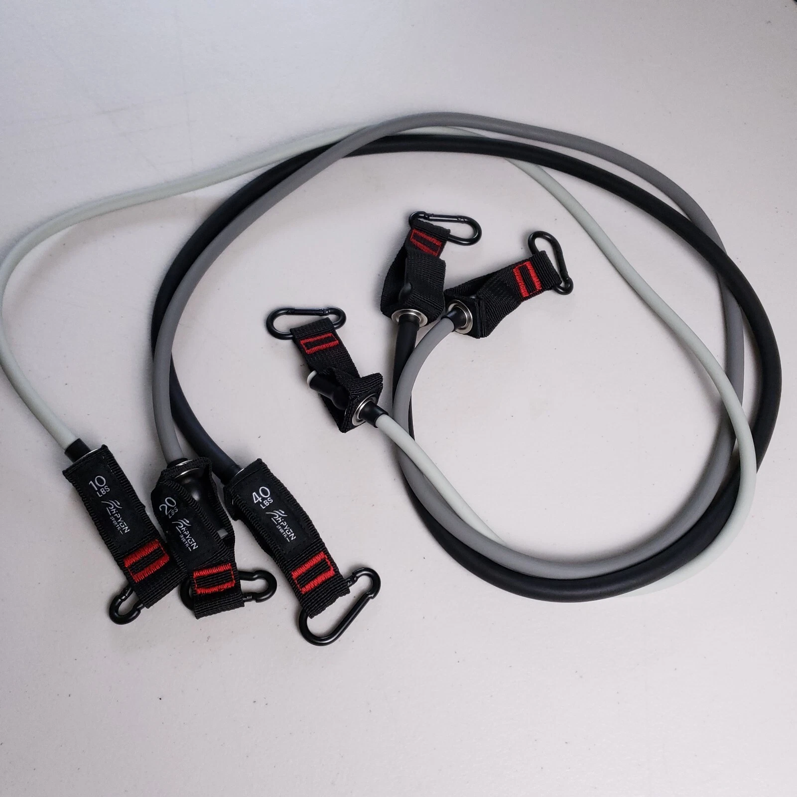 Hyvn Sport Resistance Bands Set 10 20 40 Lb Adjustable Strength Home Gym Fitness