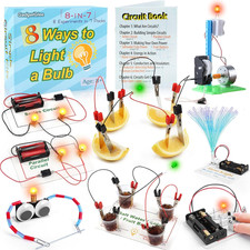 Science Circuit Kit Electricity for Kids, STEM Electrical Light Bulb Experiment,