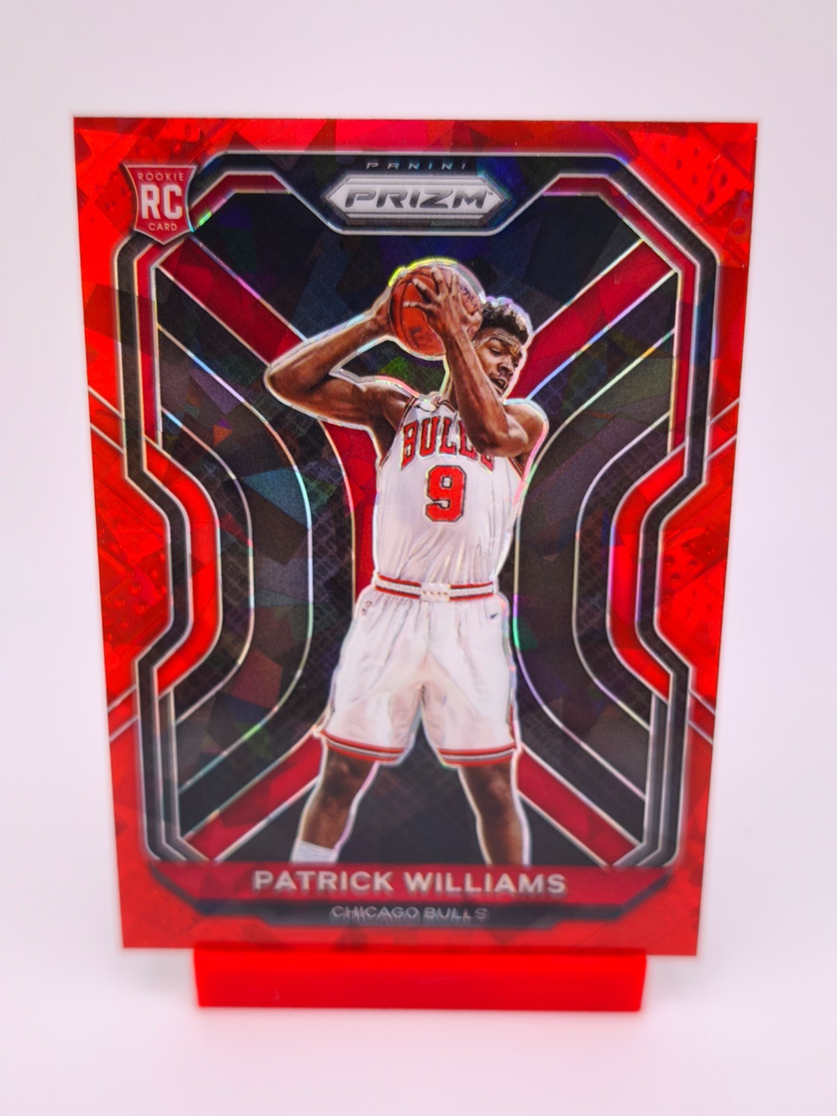 Patrick Williams RC RED ICE COLOR MATCH 2020-21 Panini Prizm NBA Bulls