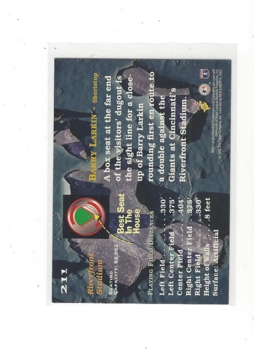 1995 STADIUM CLUB BASEBALL SUPER TEAM WORLD SERIES STAMPED SINGLES #'S 211-420 - Image 2 of 2