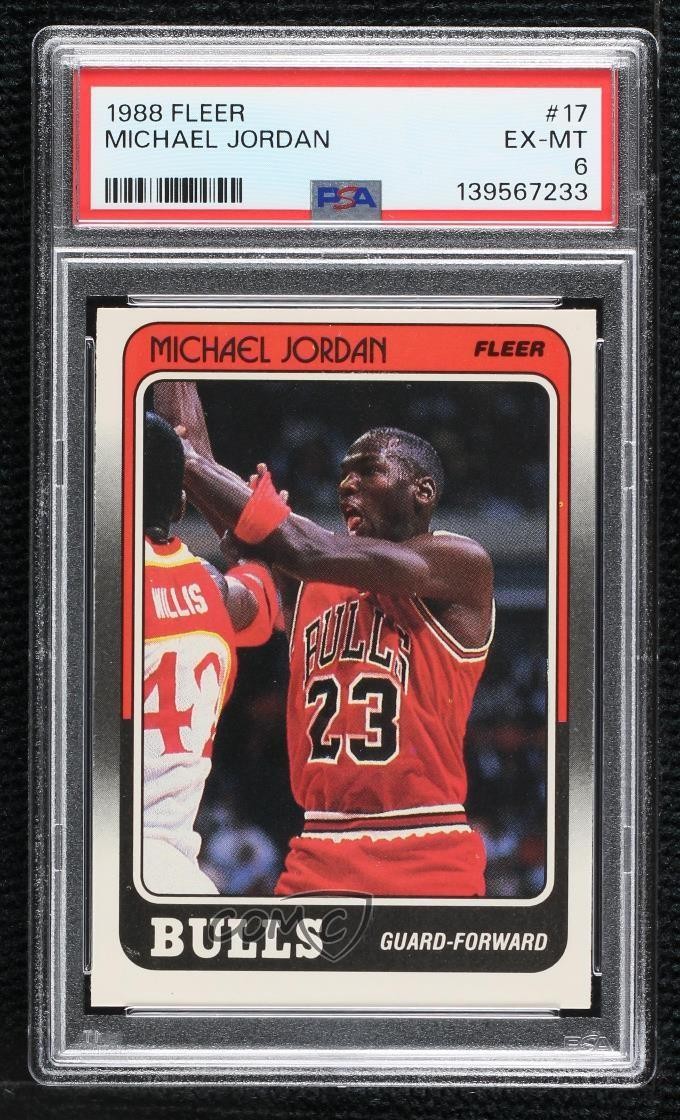1988-89 Fleer Michael Jordan #17 HOF 1l08