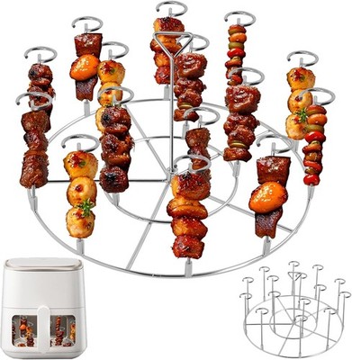 BBQ Schaschlikspieße Edelstahl 24 Stück für Grill und Airfryer Zubehör