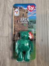 Ty Beanie Baby Erin The Bear 1997 Retired Plush Toy