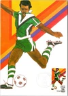 Dr Jim Stamps 28C Airmail 1984 Olympics Soccer First Day Issue Maximum Card