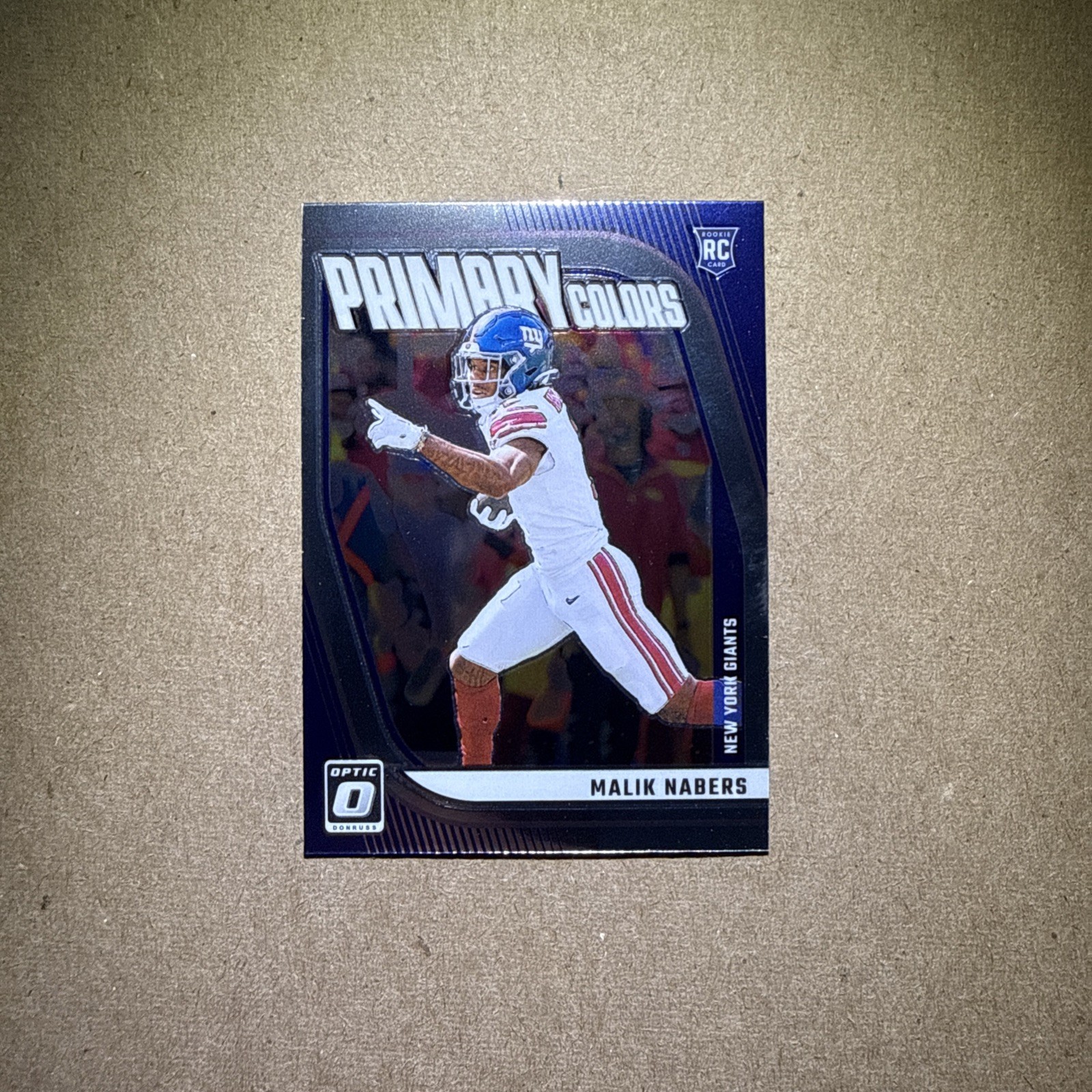 2024 Panini Donruss Optic "Primary Colors" Malik Nabers #6 (RC) New York Giants