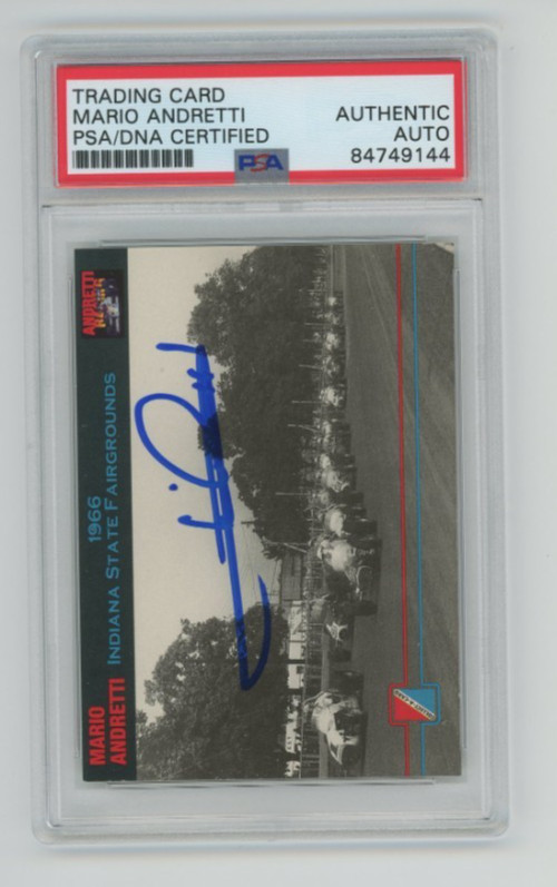 MARIO ANDRETTI 1992 Andretti Racing #11 Signed AUTO Card PSA DNA Certified F1