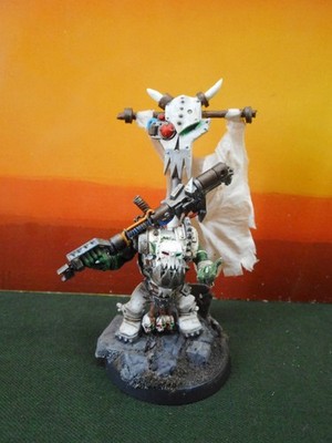 WH 40k Miniatur Space Orks Banner Nob Kitbash Warhammer 40K
