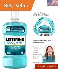 Daily Oral Rinse - Cool Mint Antiseptic Mouthwash for Freshness  Plaque Control
