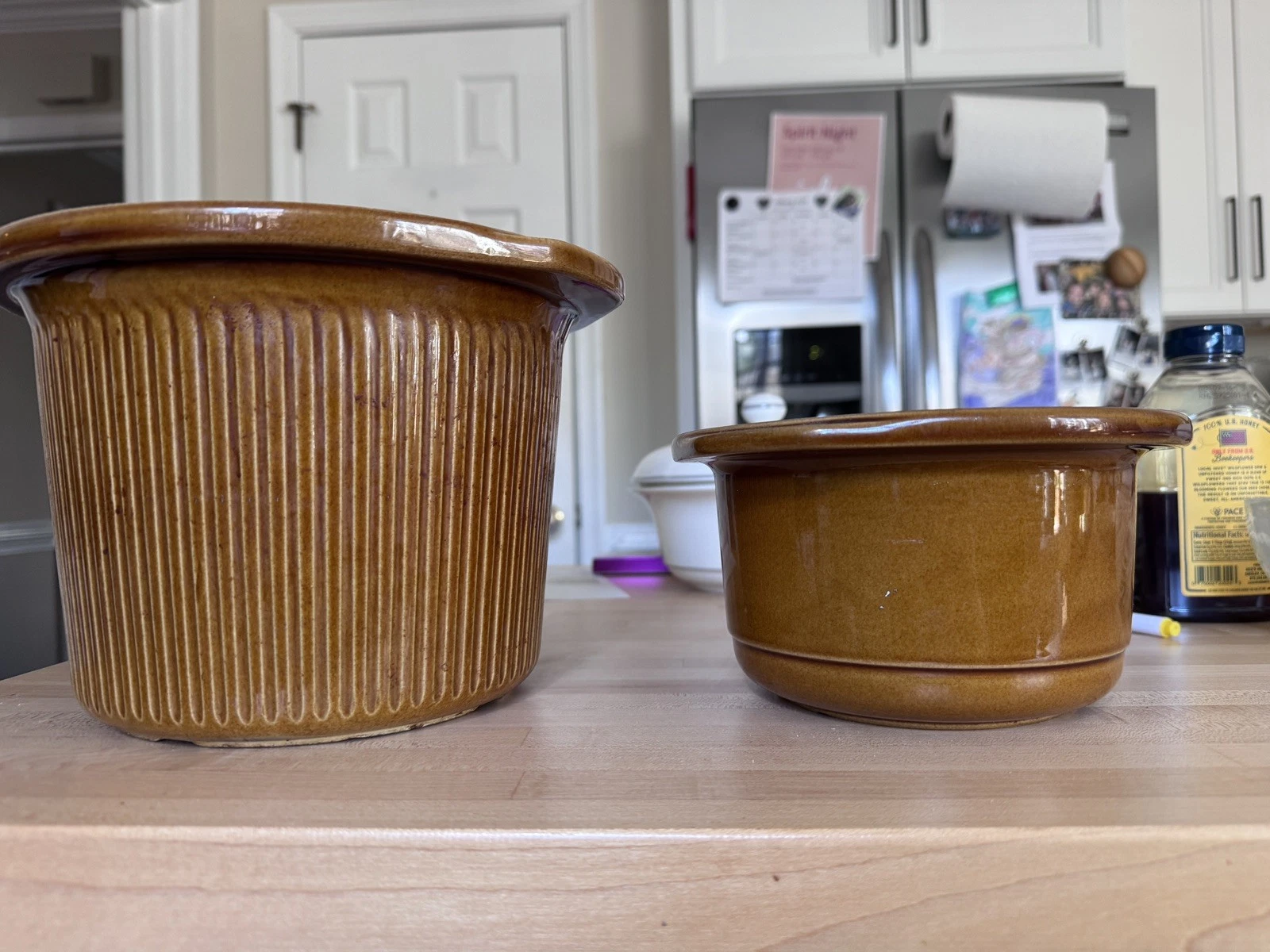 Rival Crockpot 3150 & 3200 CROCK INSERT ONLY Pot 3.5 & 1 quart Brown slow cooker