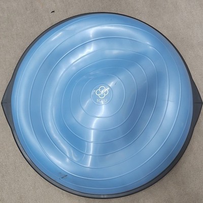 BOSU Balance Trainer Blue/Black Rubber & Plastic Half Exercise Ball on Base
