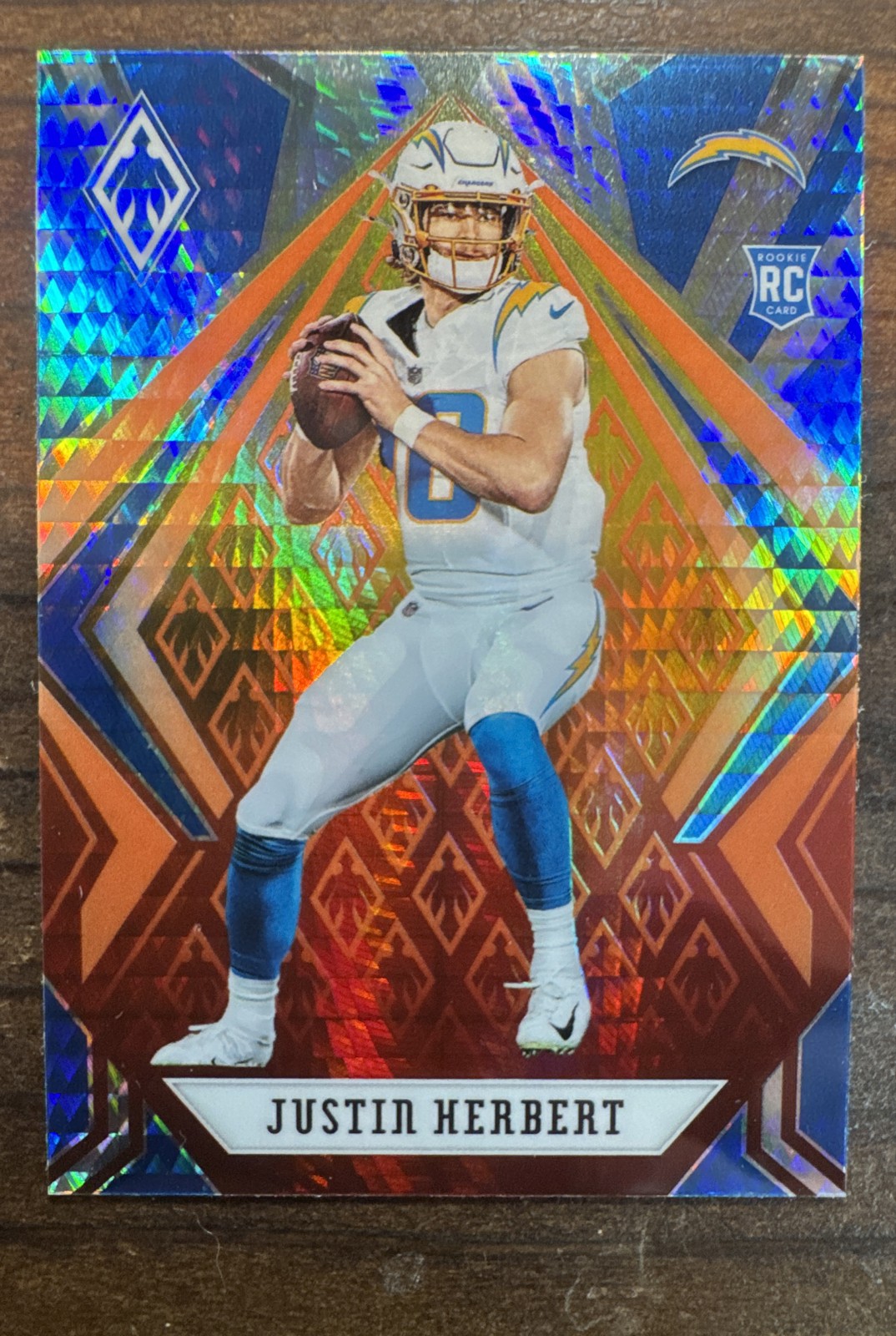 2020 Panini Phoenix - Rookies Justin Herbert #103 Fire Burst (RC)