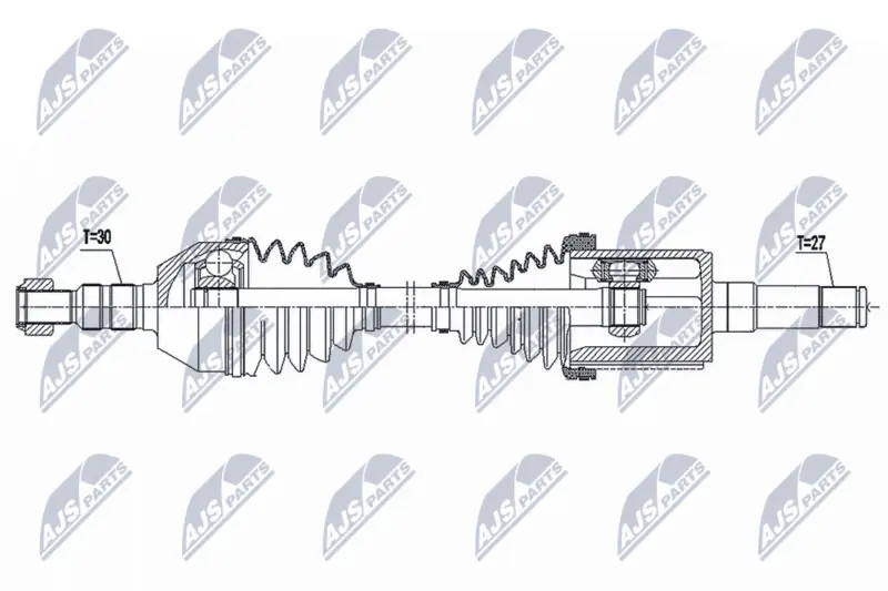 Driveshaft Front Axle Left Automatic Transmission NPW-DW-049 NTY for CHEVROLET