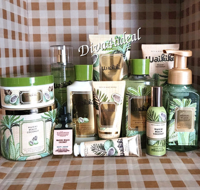 Bath & Body Works WAIKIKI BEACH COCONUT 12PC Collection Set Bundle