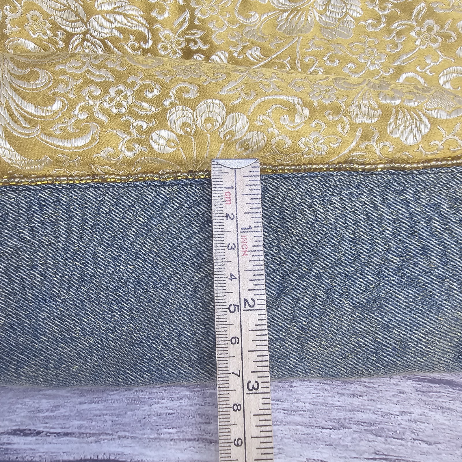 Lily Black Beaded Patchwork Purse - image 14