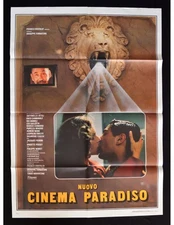 manifesto NUOVO CINEMA PARADISO Giuseppe Tornatore Noiret Perrin Cascio A442