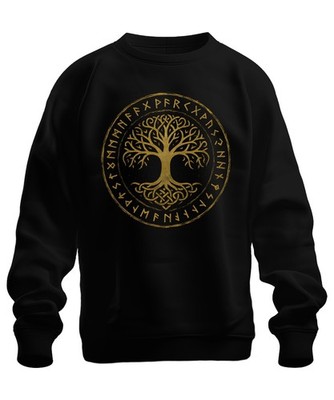 Yggdrasil Tree of Life Celtic Norse Runes Mystic Sweatshirt Jumper