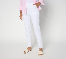 Denim  Co. Petite Color Flat Front Denim Side Pocket Pant White S New