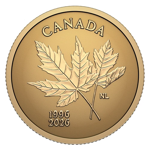 ARBOREAL EMBLEM 2026 CANADA 0.5 gram .9999 Pure 24k GOLD Bullion $1 Coin - Image 3 of 4
