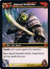 Moderate Play WoW TCG Uglund Duskrider Fires of Outland World of Warcraft