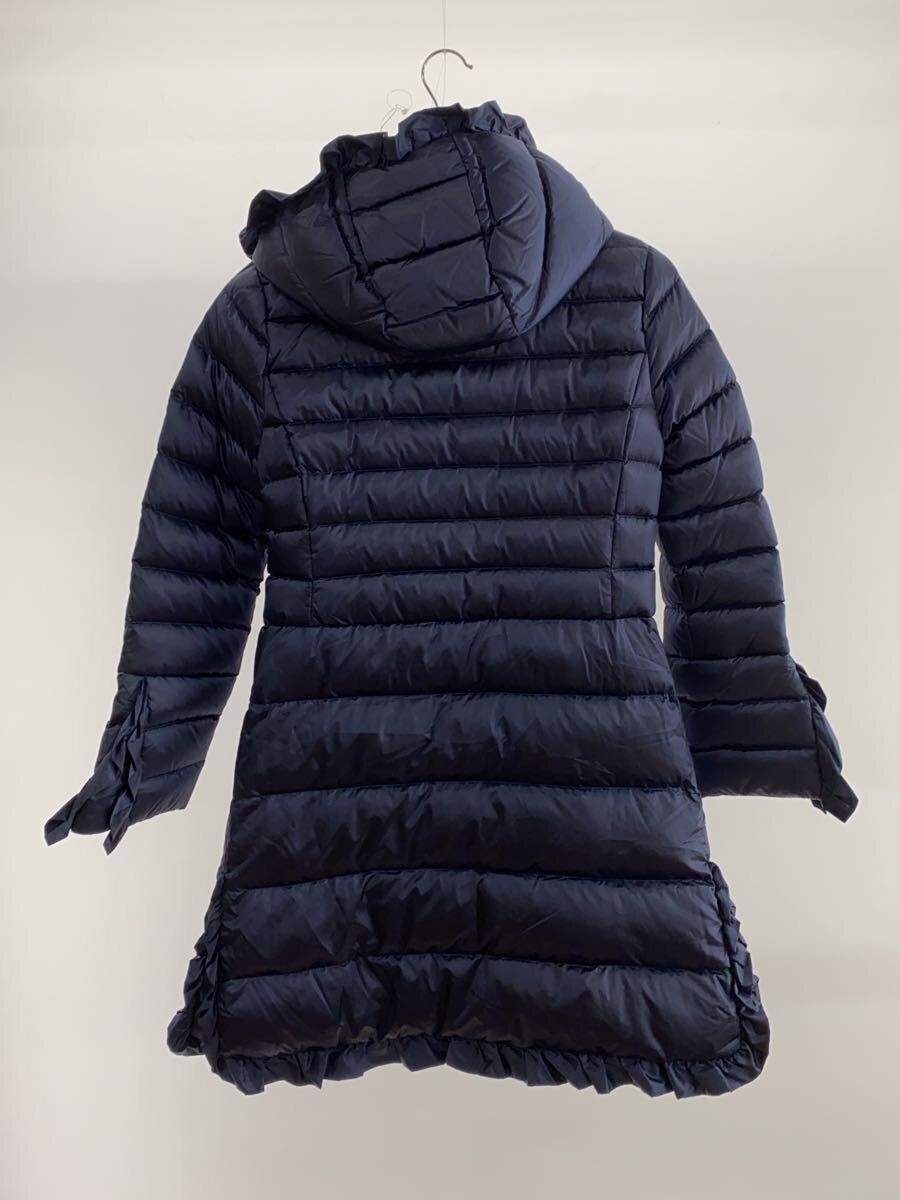 ALTRA LANVIN en Bleu altro piumino arruffato giacca lunga esterna 36 nylon nuovo