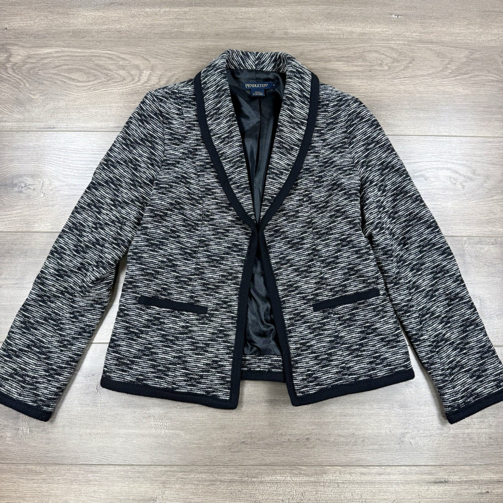 Pendleton 100% Virgin Wool Cropped Blazer Jacket … - image 1