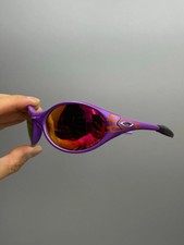 Vintage Oakley Eye Jacket Polarized Ruby  Lenses Purple Frames Y2K