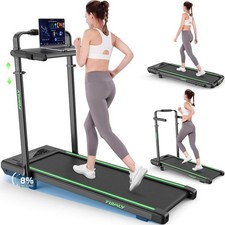 4 in 1 Treadmill Machine Walking Pad Treadmill with 8 Incline Adjustable Height