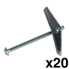 Skywalker 1/8" x 2-1/2" Toggle Bolts Hollow Wall Anchors Box of 20