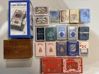 Lot of 22 Vintage & New Playing Cards  - Card Shuffler - Disney - Coca-Cola