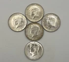 (5) 1964 Kennedy Half Dollar • 90% silver • (BU)
