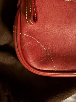 Coach Vintage Black Cherry Red Soho Leather Shoulder Bag with