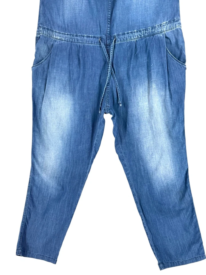 Maison Scotch Damen Kurzarm Denim Overall Größe 4 - L - Bild 3 von 4