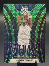 2024-25 Panini Mosaic #3 Anthony Edwards Elevate Green Prizm