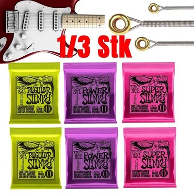 Ernie Ball 3 Sets 2221/2223 Regular E-Gitarrensaiten 10-46/9-42