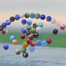 48Pcs Reusable 8Mm Glass Beaded Colorful Loose Beads for Jewelry Making DIY