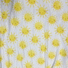 Little Sleepies Crib Sheet Bamboo Viscose Smiling Sun Sunshine Fitted Toddler