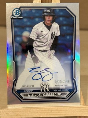 Topps 2026 Bowman Chrome Auto George Lombard Jr CPA-GL Refractor RC /499