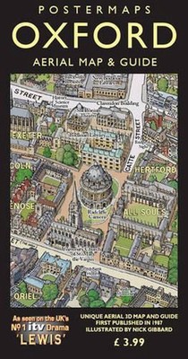 Oxford Aerial Map and Guide by Nick Gibbard Folded Book