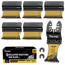 TOLESA Oscillating Saw Blades Set 3-50pcs Japanese Tooth Wood Plastic