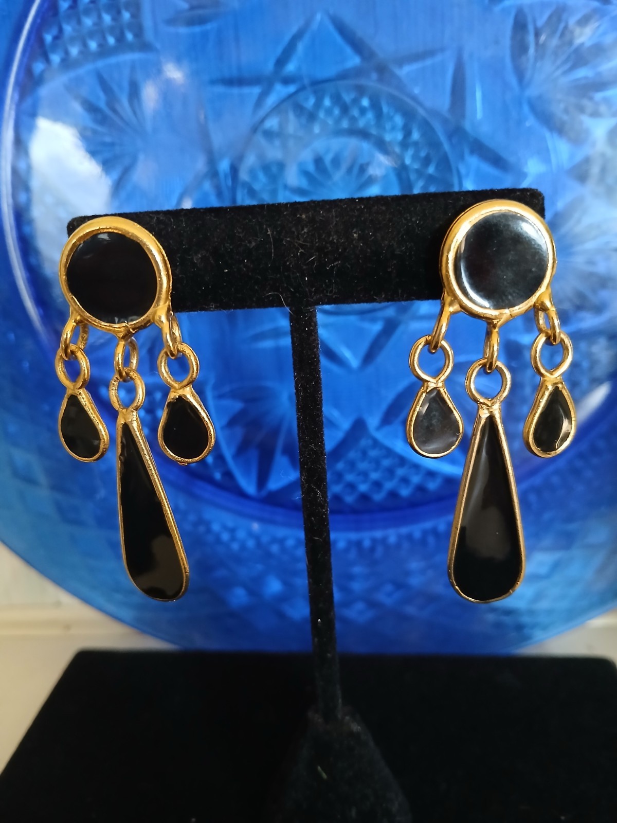 Dangle earrings,circular stud and 3 Teardrop shap… - image 12