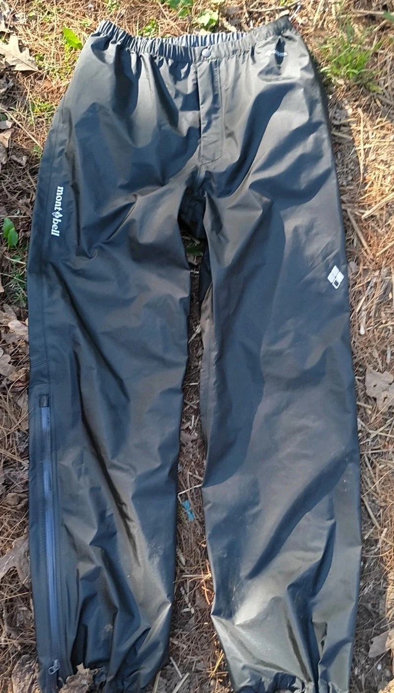 Montbell Super Dry-Tec U.L. Rain Pants Adult S Gore Tex Hiking Gorpcore NWOT