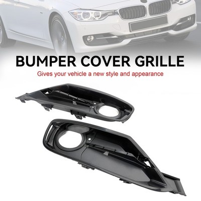 2PCS Front Bumper Fog Light Grille Covers Für BMW 3 Series F30 F31 2013-2015