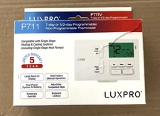 LUX Thermostat, Stages Heat 1, Stages Cool 1 P711-010