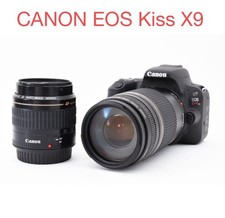 Canon EOS Kiss X9 Digital SLR Camera with Standard and Telephoto Lens Set