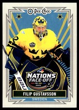 2025-26 O Pee Chee Retro 4 Nations Filip Gustavsson Sweden #502