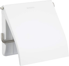 Image of Brabantia Toilet Roll Holder Corrosion Resistant Stylish - White